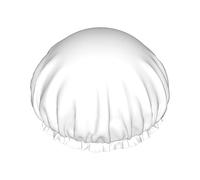 Tropical Green Leaves Multi-Scene And Multi-Purpose Shower Spa Double-Layer Waterproof Shower Cap And Cooking Cap, Suitable For Adults, Children And Men And Women.