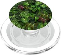 Tropical Green Leaves PopSockets PopGrip for MagSafe