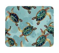 Tropical Green Turtle Mouse Pad, Thickened Anti-Slip Mat for Office & Gaming