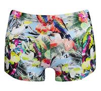 Tropical Hawaii Birds Parrots Flowers Floral Printed Shorts Hotpants Hot Pants (M/L)