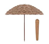 Tropical Hawaiian Beach Umbrella 2M - Sturdy 8-Rib Outdoor Patio Sunshade for Camping Garden and Outdoor Activities - Lightweight & Portable Sun Protection