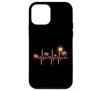 Tropical Heartbeat Palm Trees Sun Paradise Case for iPhone 12 mini
