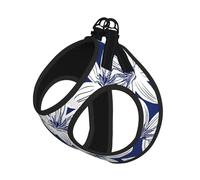 Tropical Hibiscus Flower Print Adjustable Harness Leash Set For Cats And Dogs, Soft Breathable Kitten Puppy Mesh Vest With Reflective Design, Escape-Proof Lead For Small Pets Walking Training