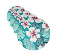 Tropical Hibiscus Flowers Car Air Freshener Cards Set of 4 Pieces Long Lasting Hanging Scented Cards Auto Aromatherapy Tablets Personalized Car Fresheners Gifts for Men Women - Lavender Scent