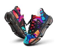 Tropical Hibiscus Flowers Men's Running Shoes Walking Sneakers for Women Athletic Lightweight Breathable Shoes