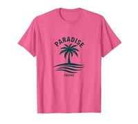 Tropical Holiday in Palm Beach in Paradise T-Shirt, Men, Pink Heather, XX-Large