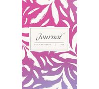 Tropical Hot Pink Leaf Ombre Journal 2026: Lined Personal Daily Writing Notebook 5x8