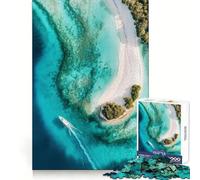 Tropical Island Aerial View Hard Jigsaw Puzzle for Adults 1000 Pieces Brain Development Peaceful Fun Clean Join (38x26cm)