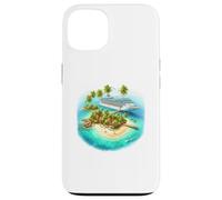 Tropical Island Cruise Ship Vacation Paradise Case for iPhone 13
