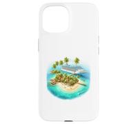 Tropical Island Cruise Ship Vacation Paradise Case for iPhone 15
