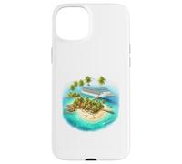 Tropical Island Cruise Ship Vacation Paradise Case for iPhone 15 Plus
