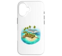 Tropical Island Cruise Ship Vacation Paradise Case for iPhone 16