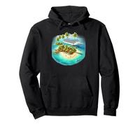 Tropical Island Cruise Ship Vacation Paradise Pullover Hoodie
