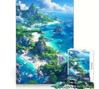 Tropical Island Landscape 1000-piece Puzzle for Adults Smart Exercise Soft Distraction Accurate Edges (50x75cm)