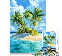 Tropical Island Paradise 1000 Pieces Puzzles for Adults Logical Think Leisure Activity Neat Cut Birthday Present (50x75cm)