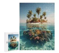 Tropical Island Paradise Puzzle 1000 Teile Schwer Puzzle Spielzeug Lernspiel Impossible Herausforderungsspielzeug Für Erwachsene Kinder 500 PCS