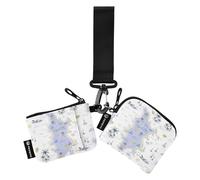Tropical Island Phuket Thailand Women's Dual Wallets Busniess Card Cases Slim Portable Zipper Cash Coin Purse with Keychain for Women Men 2 Pcs, Tropical Island, One Size