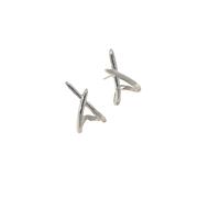 Tropical Jewelry Women Trendy Gold Stud Earrings Dainty Earrings Simple Gold Earrings Earring For Women (Silver, One Size)