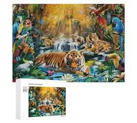 Tropical Jungle Paradise-2 Classic Jigsaw Puzzle for Adults, 300 PCS