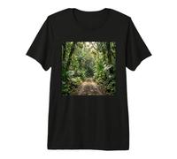 Tropical Jungle Path Dense Rainforest Scenic Trail Premium T-Shirt