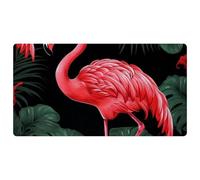 Tropical Jungle Pink Flamingo-676 Cushioned Kitchen Runner Rug Mat Stain Resistant, Easy Wipe Clean for House Sink Office,15.7"x29.5"in