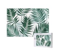 Tropical Jungle, Seamless Pattern With Palm Leaves,1000 Pieces Wooden Jigsaw Family Game Jigsaw Puzzles for Adults Teens Home Decor