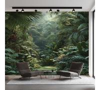 Tropical Jungle Wallpaper for Living Room, Forest Rainforest Wall Mural for Bedroom 150x105 cm, Non-Woven Photo Wallpaper, Home Decor D&O102