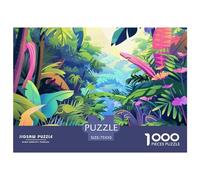 Tropical Landscape Jigsaw Puzzle for Adults Funny Thickened Wooden Puzzle 1000 Pieces Cartoon Anime Stress Relief Home Decor Educational Toy Educational Toy