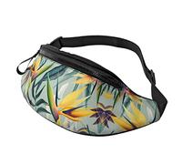 Tropical Landscape Waist Bag Bumbags for Men Women, Print Polyester Waist Pack for Travel Walking Sport with Adjustable Strap