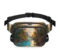 Tropical Landscape Waist Bag Multifunction Pack for Travel Sport Running Fanny Pack Bumbag Pouch Purse Belt Bag for Women Men Kids Girls Boys