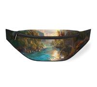 Tropical Landscape Waist Bag Pack for Women Men Kids Girls Boys Fanny Pack Bumbags Pouch Purses Belt Bag for Travel Sport Running