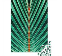 Tropical_leaf 1000 Pieces Premium Cardboard Nature_pattern_design Family Jigsaw Puzzle Stress Relief Puzzle Birthday Gift Precision Cut Zero-gap Fit 38x26cm/1000pcs