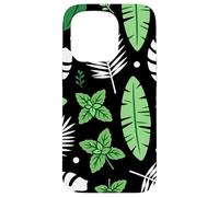 Tropical Leaf Jungle Graphic Summer Nature Lover Design Case for iPhone 15 Pro