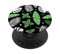 Tropical Leaf Jungle Graphic Summer Nature Lover Design PopSockets Adhesive PopGrip
