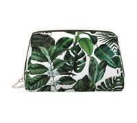 Tropical Leaves 1 Toiletry Pouch, Travel-Friendly Makeup Organizer for Makeup Brushes, Lipsticks