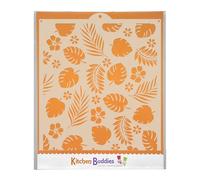 Tropical Leaves - 25.5 x 20cm Flexible Multi-Use Craft & Cake Stencil - Reusable, Mylar, Food Safe, Made in UK - for Cakes, Crafts, Fabric & Furniture
