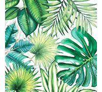 Ambiente Napkins/Party/Party Approx. 33 x 33 cm - Tropical Leaves - Ideal as a Gift
