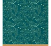 Tropical Leaves Fabric,Botanical Leaf Fabric by The Yard,Leaf Branches Fabric for and Home DIY Projects,Natural Outdoor Fabric,1 Yard,(L92*W150cm) Green