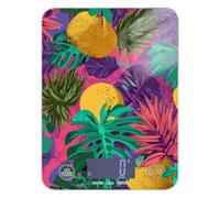 Tropical Leaves Fruit Colorful Retro LCD Display Digital Scale for Food 11lb/0.18oz, 5kg/5g Kitchen Scale with 4 Unit for Weight Loss Cooking Keto (Batteries not Included)