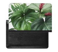 Tropical Leaves Passport Cover Protector Rfid Blocking Passport Holder Id Card Holder Secure Travel Wallet Organizer for Passport Tickets Credit Cards, style, One Size