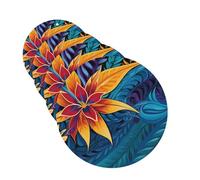 Tropical Leaves Pattern for Tribal Design Car Air Freshener Cards for Women Men 4 Pack Cute Car Accessories Long Lasting Scent Car Diffuser Hanging Auto Aromatherapy Tablets Car Fresheners Gifts
