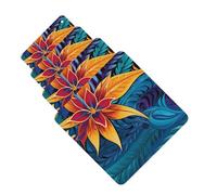 Tropical Leaves Pattern for Tribal Design Car Air Freshener Cards for Women Men 4 Pack Cute Car Accessories Long Lasting Scent Car Diffuser Hanging Auto Aromatherapy Tablets Car Fresheners Gifts