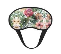 Tropical Leaves Print Sleep Eye Mask Light Blocking Soft and Comfortable Night Eye Blinder for Women Men for Sleeping Travel Night Shift
