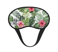 Tropical Leaves Print Sleep Eye Mask Light Blocking Soft and Comfortable Night Eye Blinder for Women Men for Sleeping Travel Night Shift