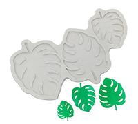 Tropical Leaves Silicone Molds Monstera Leafage Silicone Fondant Mold for Cake Decorating Mold for Cake Candy Chocolate Baking Summer Party Supplies（1 Pack）