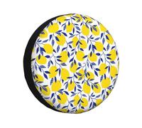Tropical Lemon Rv Tire Cover, Adjustable Spare Tire Cover, RV Spare Tire Cover, 14-17 Inch, Tire Covers for Trailers, SUVs, Trucks and Many