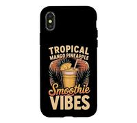 Tropical Mango Pineapple Smoothie Vibes Case for iPhone X/XS