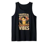 Tropical Mango Pineapple Smoothie Vibes Tank Top