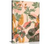 Tropical Mess Canvas Print, Framed Wall Art Pictures for Home Decor 46x31cm (18x12in)