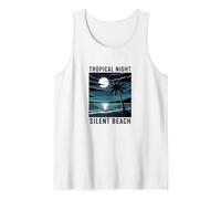 Tropical Night at Silent Beach Bahamas Tank Top